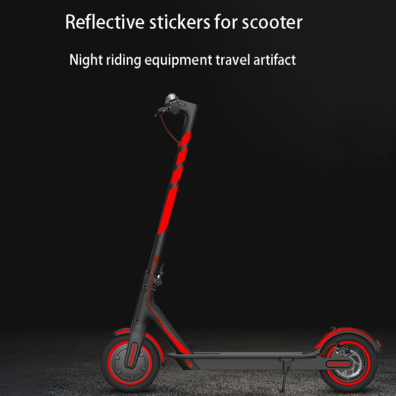 Aufkleber-Set Sticker-Set E-Scooter Reflektor - Scooter Blitz